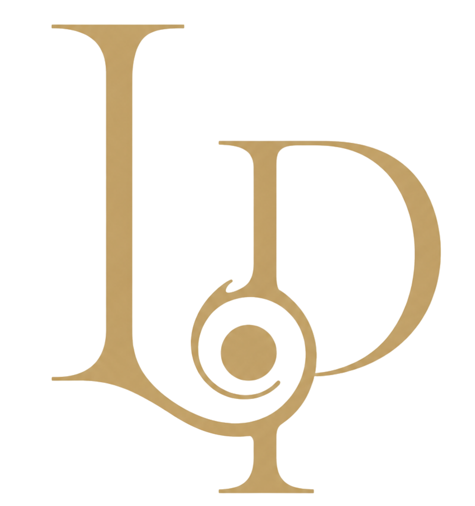Lexie in Paradise LP monogram logo with pearl
